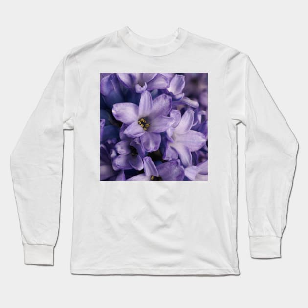 Purple Hyacinth |  Cute Blooming Flowers | Close Up Photography Long Sleeve T-Shirt by Nonconformist